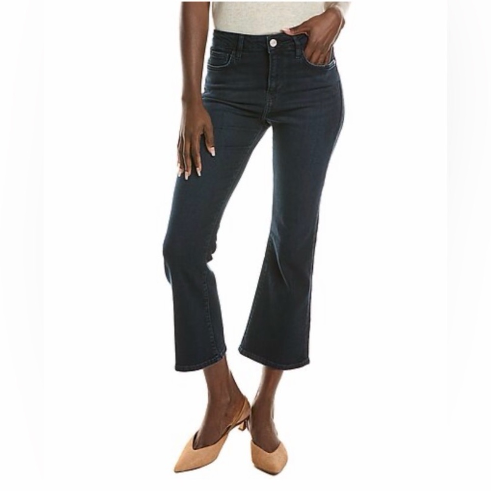 Frame Denim Le Crop Mini Boot Jonah Jeans in Dark Blue